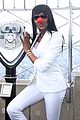 naomi campbell shows her support for red nose day at empire state building 24