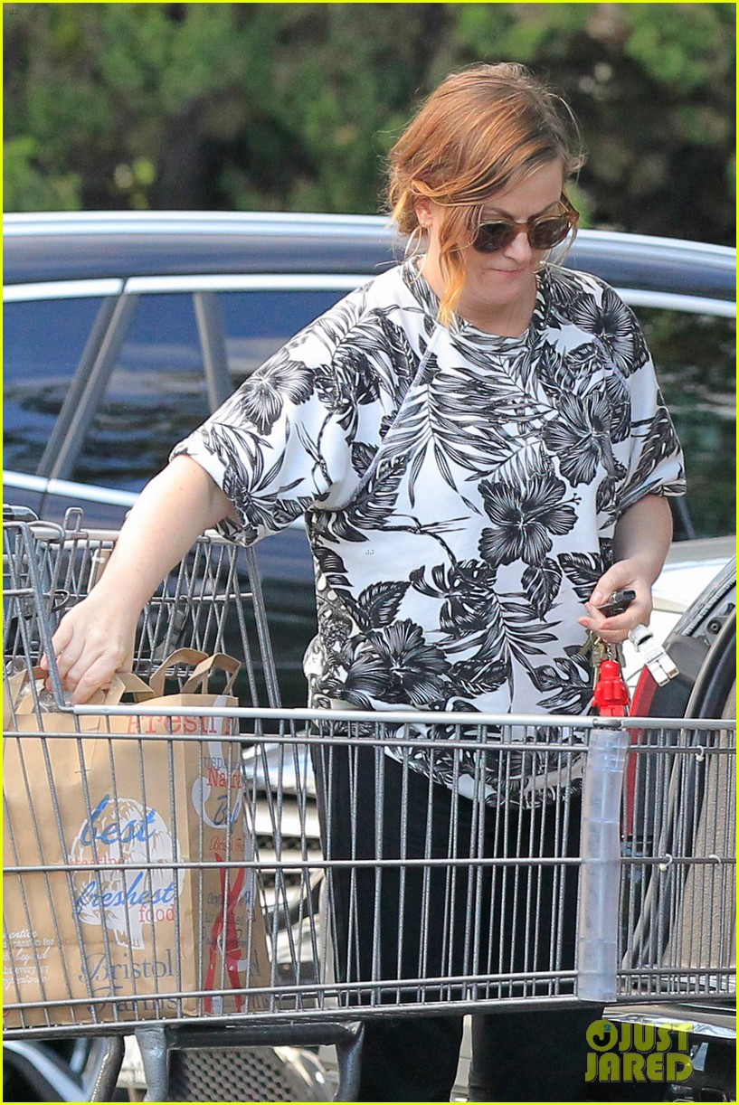 amy poehler stocks up on groceries before the weekend 09