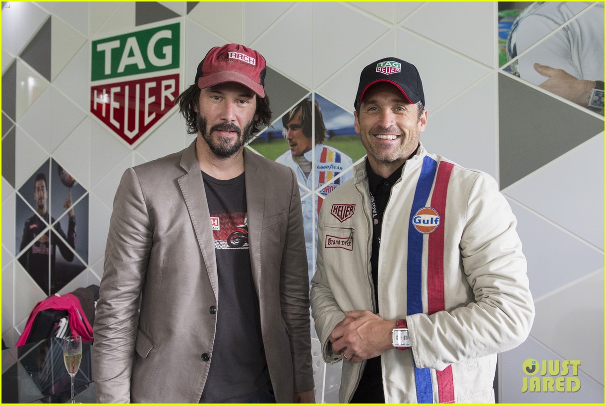 patrick dempsey keanu reeves buddy up at goodwood festival of speed 023692907