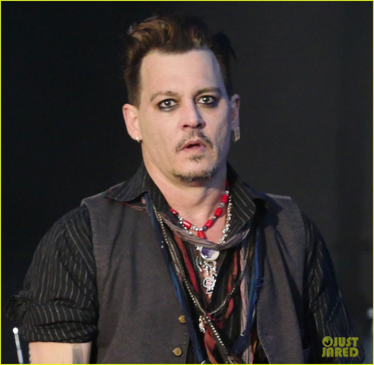 Johnny Depp Performs in Denmark After Alleged Texts Emerge Referencing