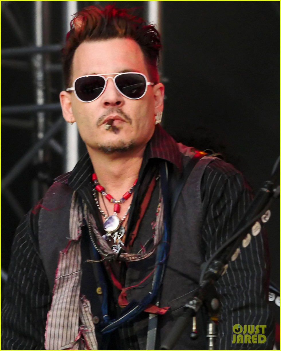 Johnny Depp Performs in Denmark After Alleged Texts Emerge Referencing