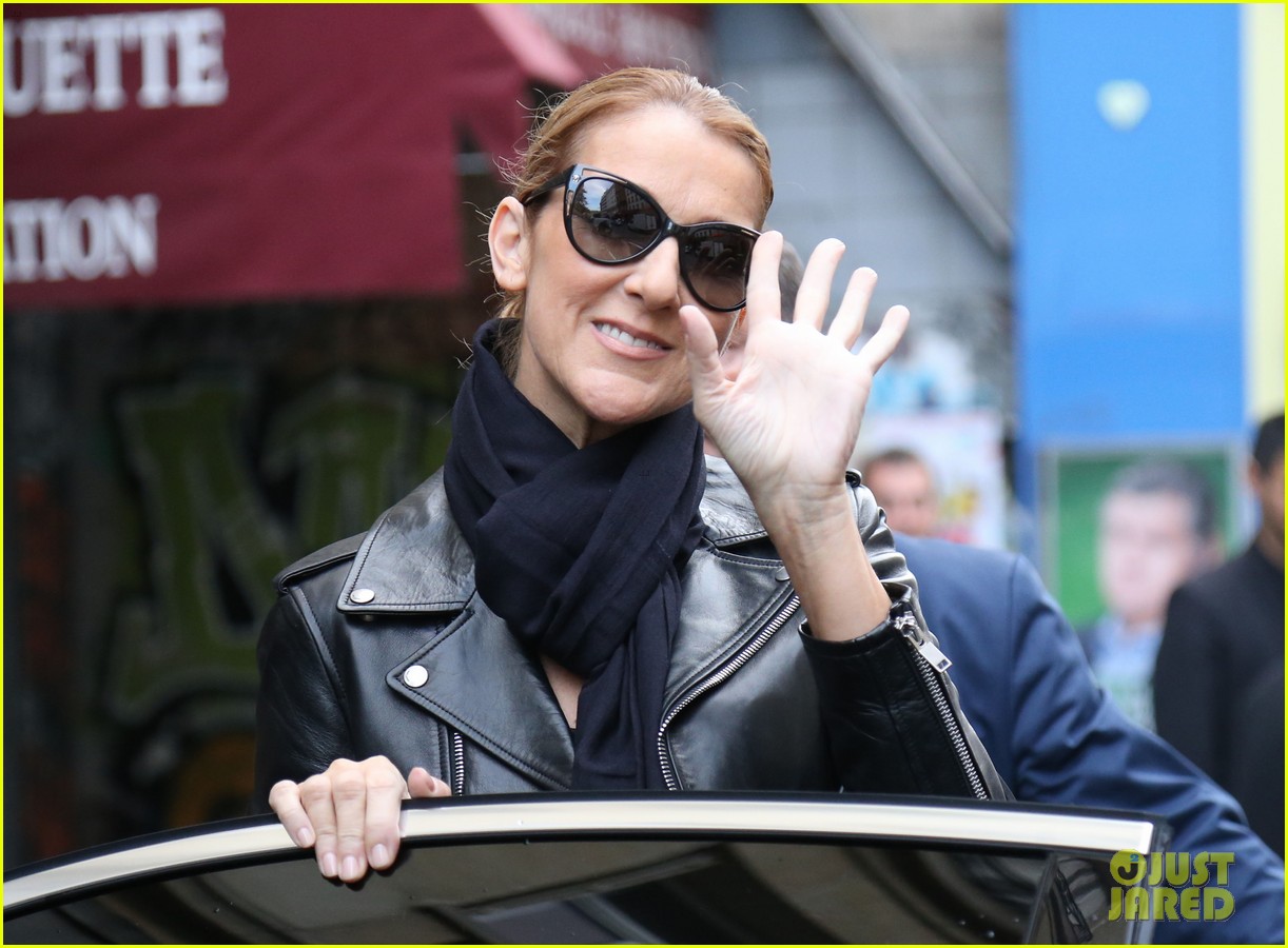 celine dion greets her fans with son rene charles angelil 153686005
