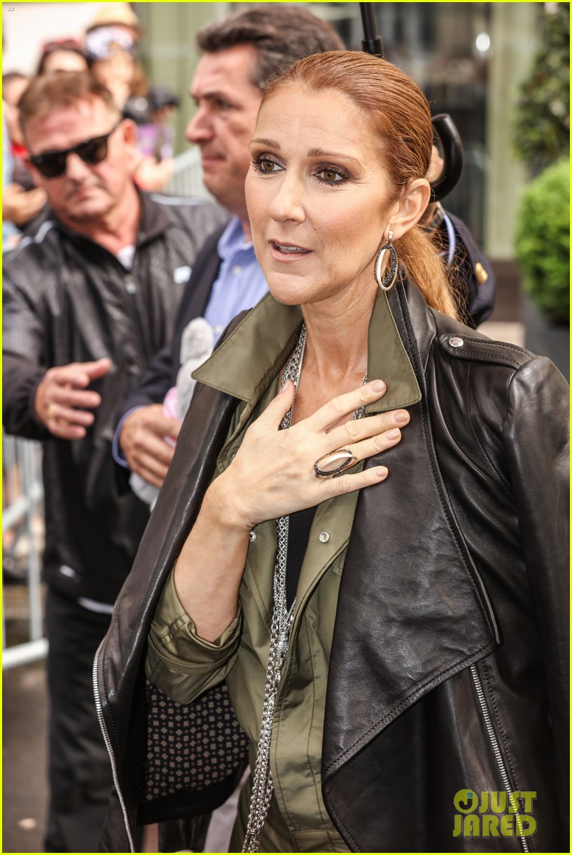 celine dion greets her fans with son rene charles angelil 343686024