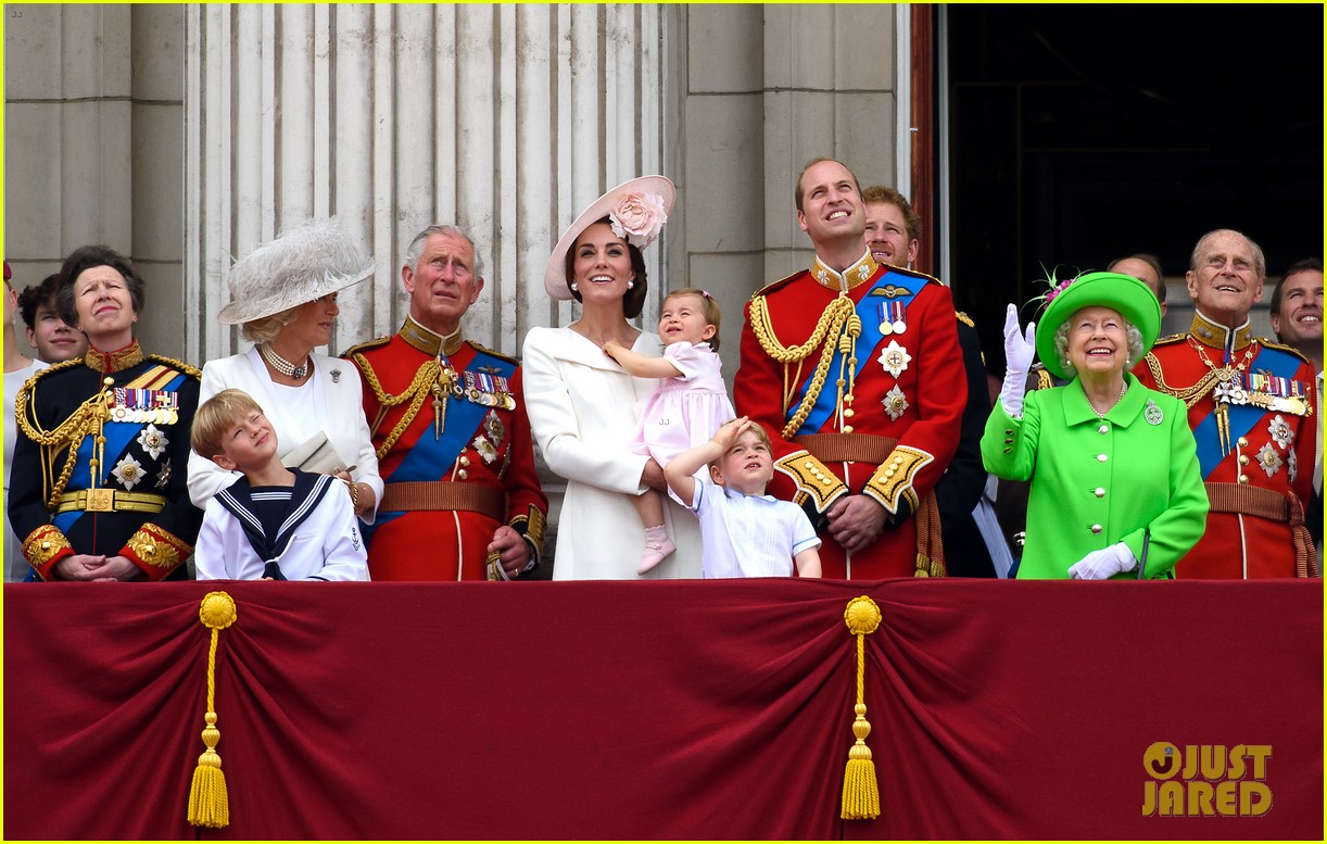 princess charlotte prince george join will kate for trooping the color ceremony 21