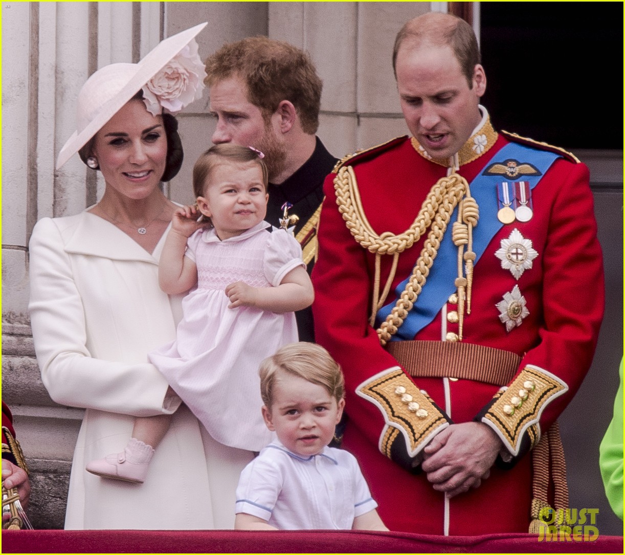 princess charlotte prince george join will kate for trooping the color ceremony 303679355