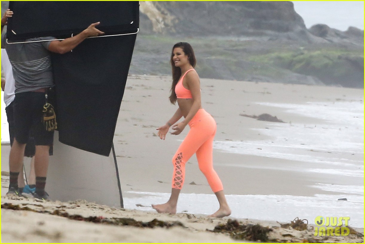 lea michele goes topless for photo shoot on the beach 20