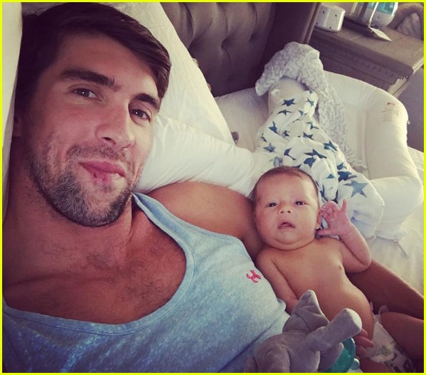 michael phelps shares cute new photos with baby boomer 03