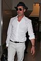 brad pitt wears all white for his lax arrival 16