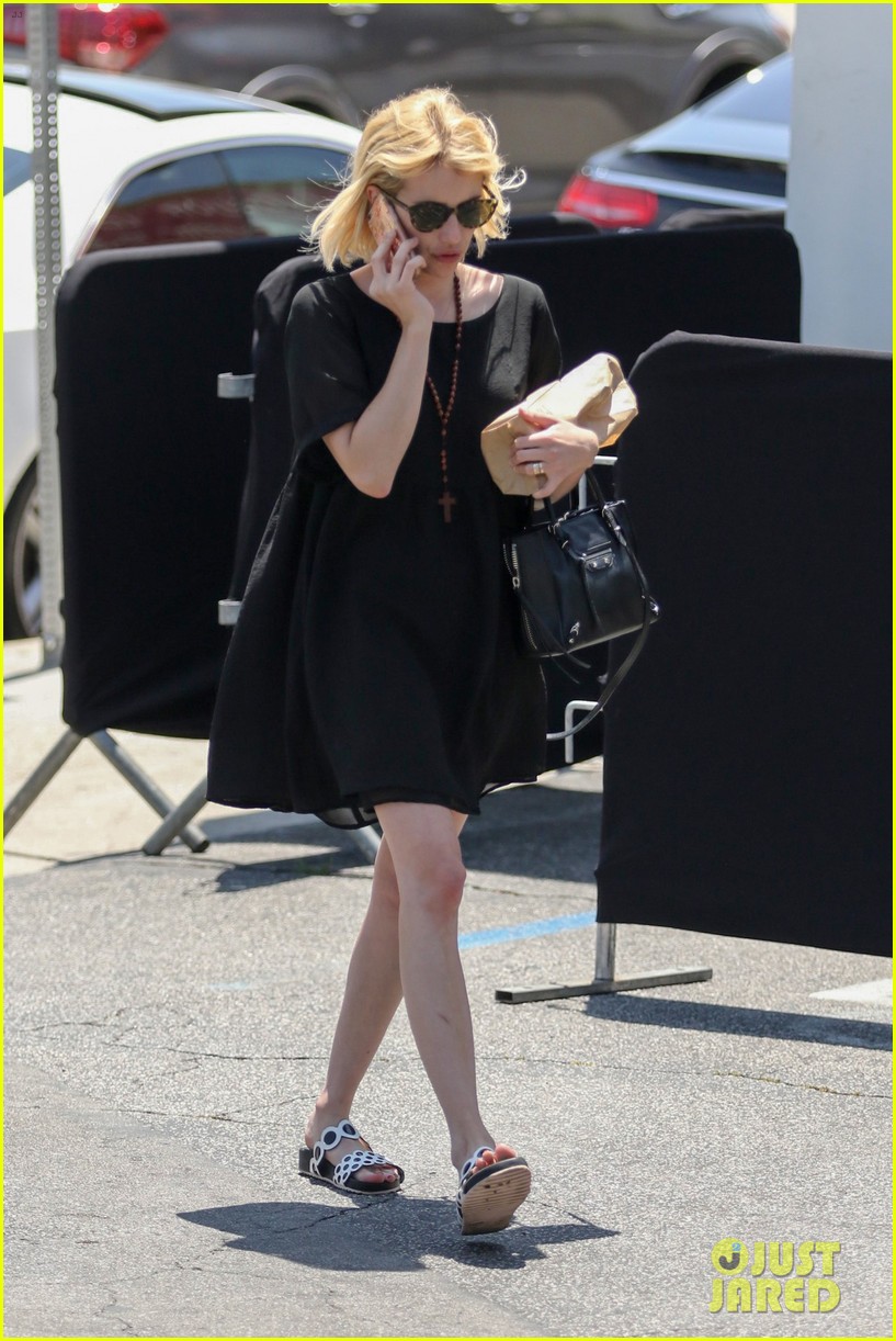 emma roberts gets silly with a friend 11