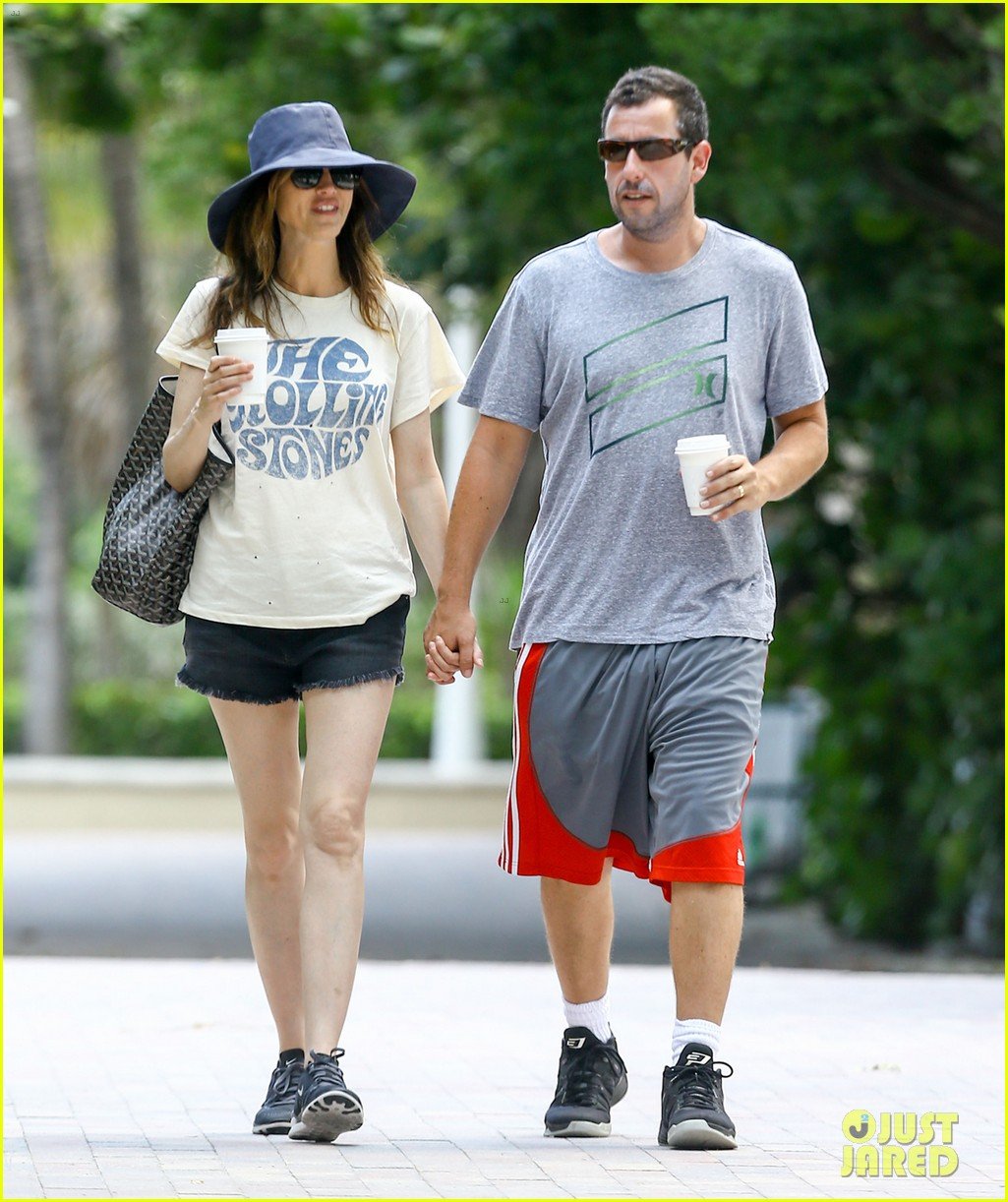 adam sandler goes shirtless for miami trip with wife jackie 11