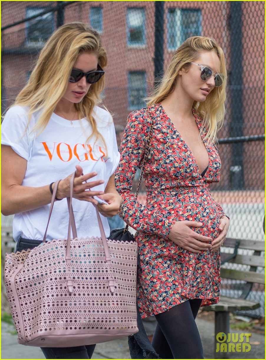 pregnant candice swanepoel lunches with pal doutzen kroes 04