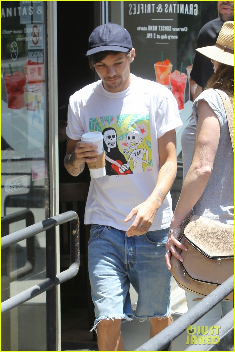 louis tomlinson goes barefoot at starbucks danielle campbell celebrated dcoms 123690688