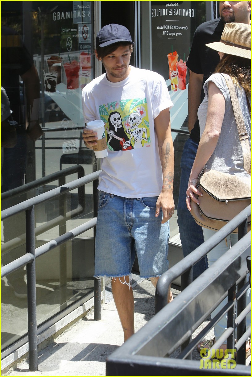 louis tomlinson goes barefoot at starbucks danielle campbell celebrated dcoms 153690691