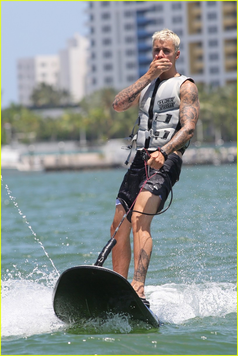 justin bieber hangs on yacht brother jaxon and female friend 143699555