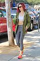 lily collins byrdie glam 20s look yoga workout 05