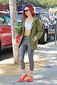 lily collins byrdie glam 20s look yoga workout 17