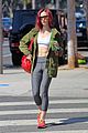 lily collins byrdie glam 20s look yoga workout 22