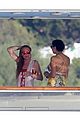 lindsay lohan red bathing suit italy 21