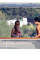 lindsay lohan red bathing suit italy 23