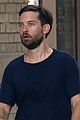 tobey maguire power walks his way around nyc 02