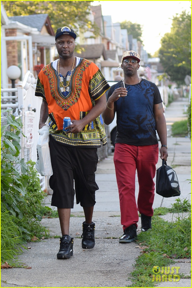 lamar odom steps out after his airplane incident 153706930