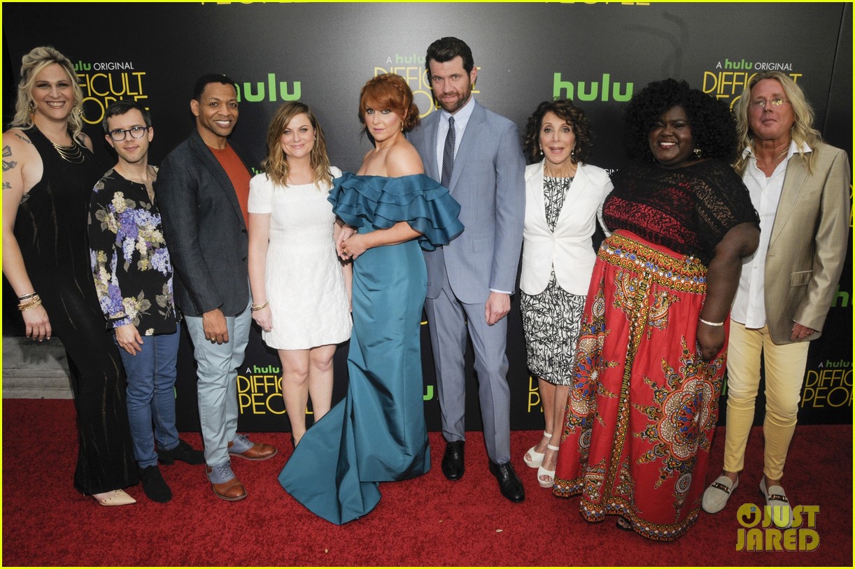 amy poehler teams up with julie klausner billy eichner at difficult people premiere 16