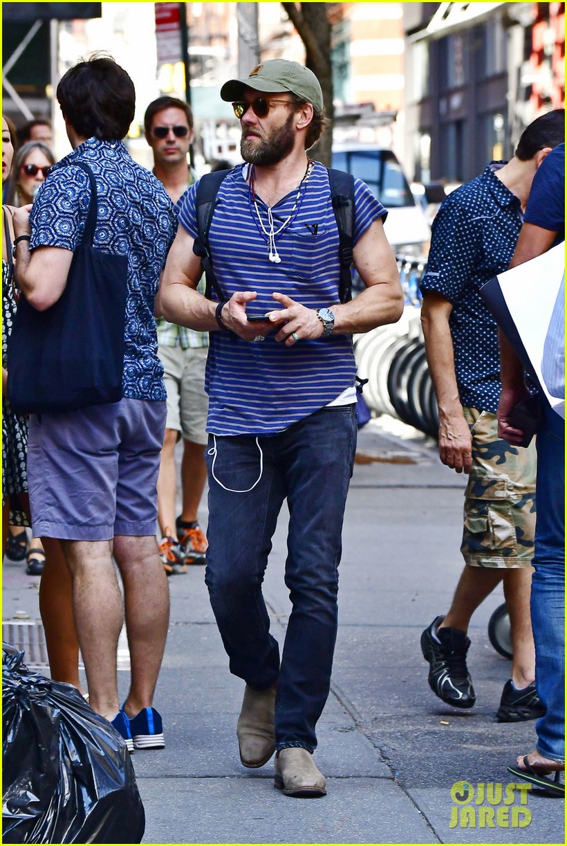 joel edgerton sports stripes while out and about in soho 033744924