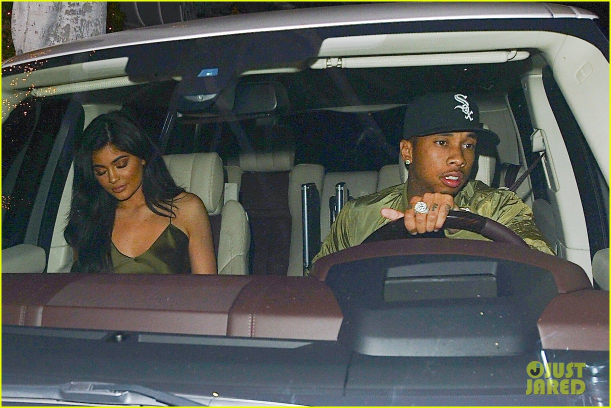 kylie jenner tyga dinner il cielo green outfits 213723980