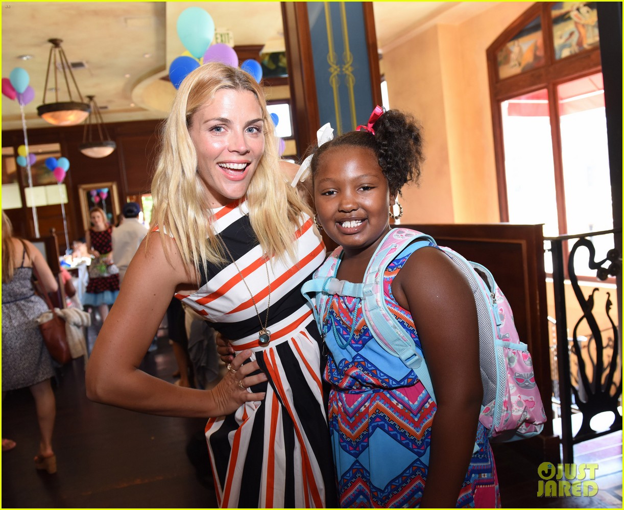 busy philipps hosts baby2baby back to school event with daughter birdie 13