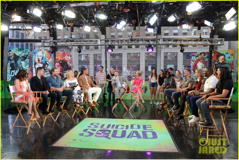 will smith suicide squad cast stops by good morning america 063723448