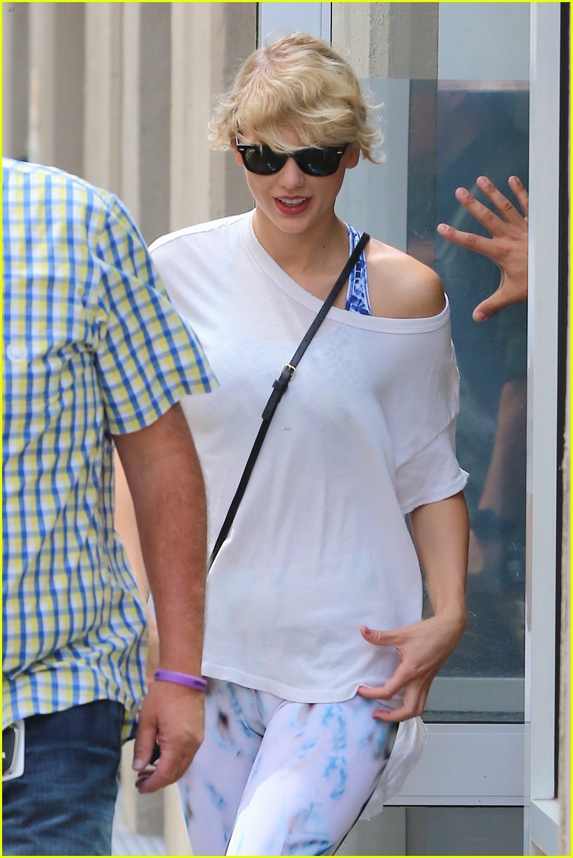 taylor swift hits gym after taylor launter spills on relationship 223729779
