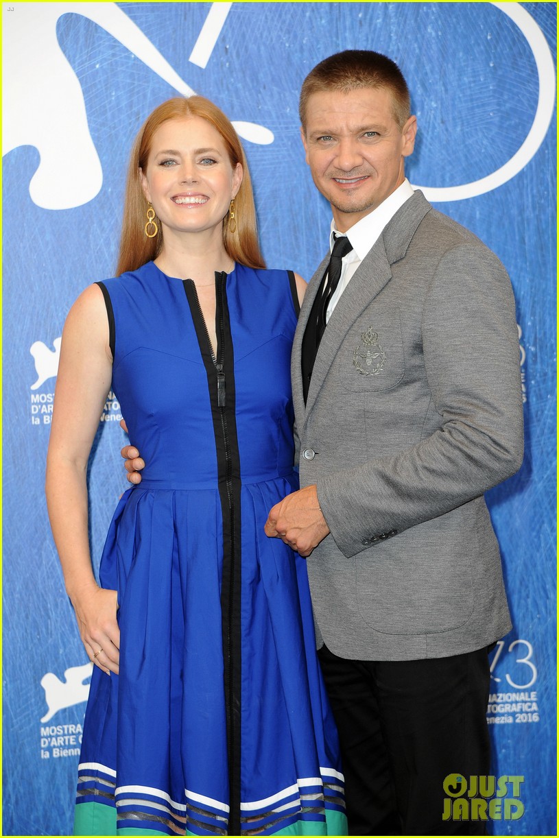 amy adams jeremy renner debut arrival in vence 183747113