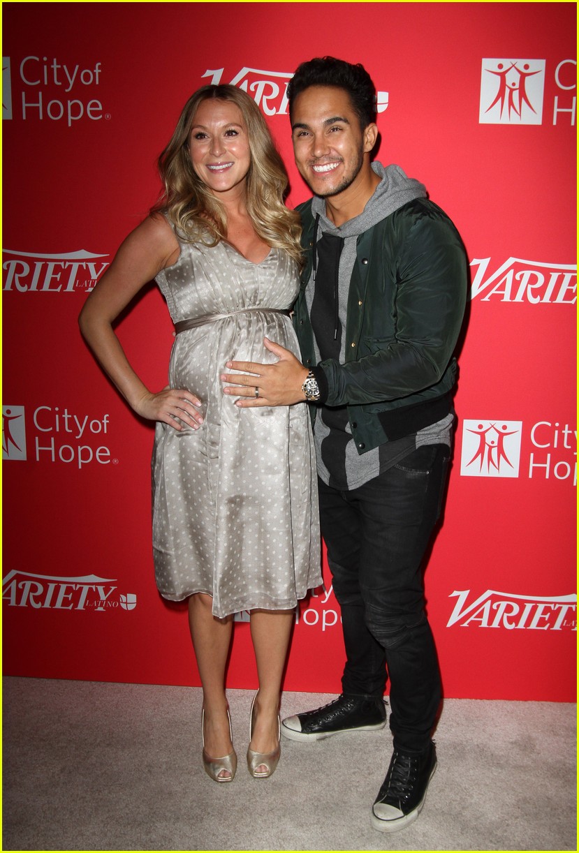 Alexa PenaVega Shows Off Baby Bump Alongside Hubby Carlos at Variety's