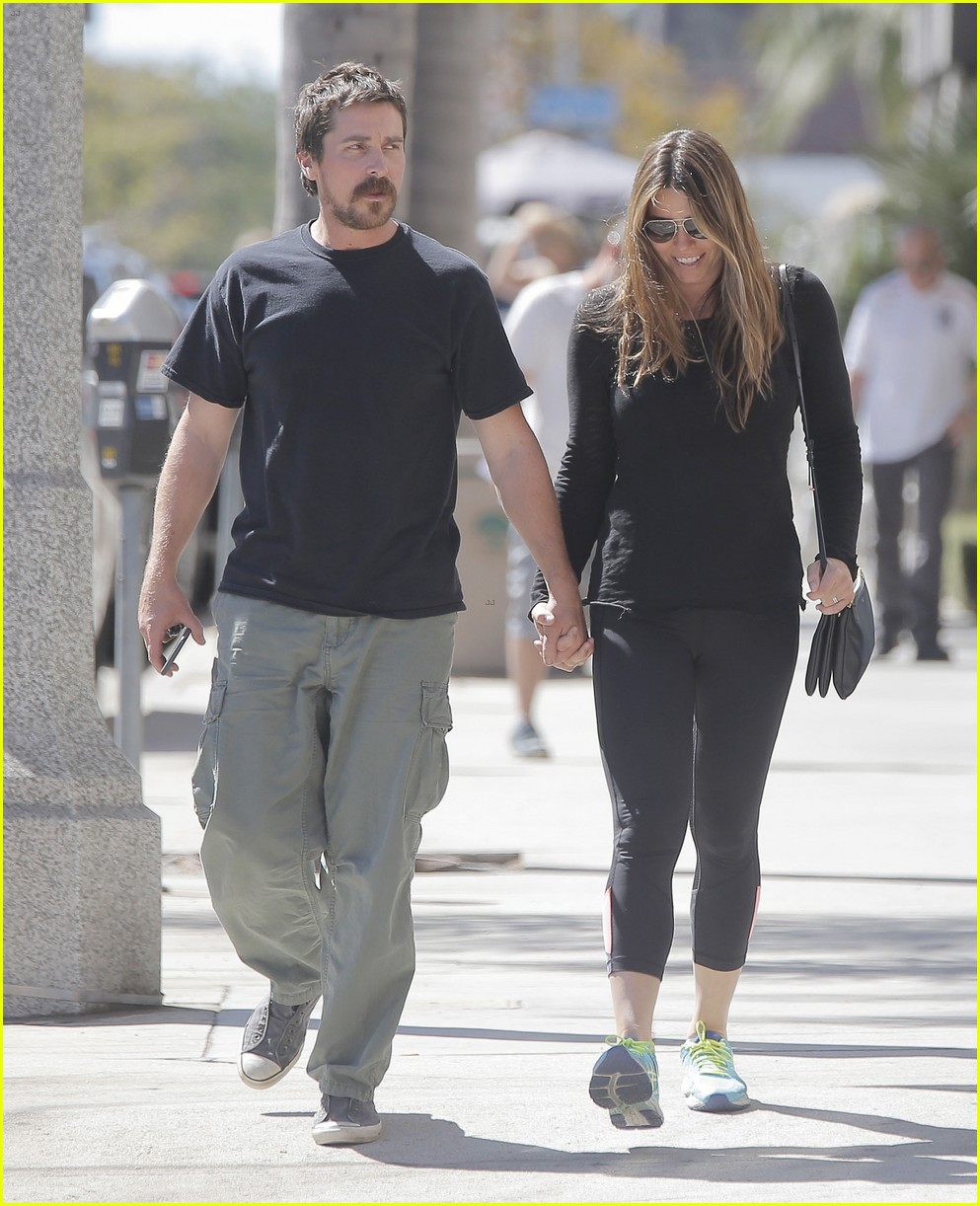 christian bale sibi blazic step out for lunch 03