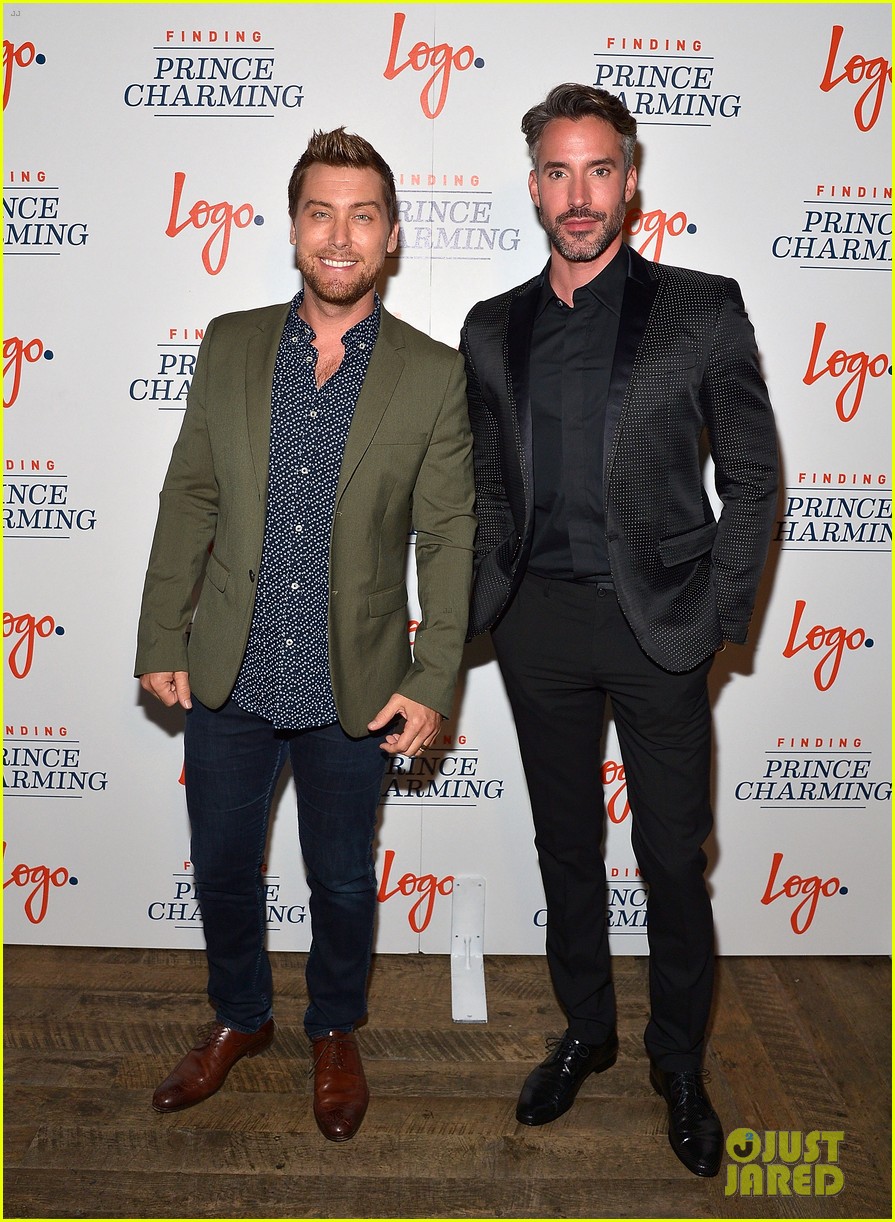 lance bass hubby michael turchin couple up at finding prince charming premiere 103752329