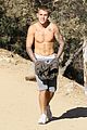 justin bieber ditches hist shirt while on a run00106mytext