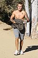 justin bieber ditches hist shirt while on a run01310mytext