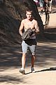 justin bieber ditches hist shirt while on a run02521mytext