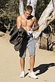 justin bieber ditches hist shirt while on a run03114mytext