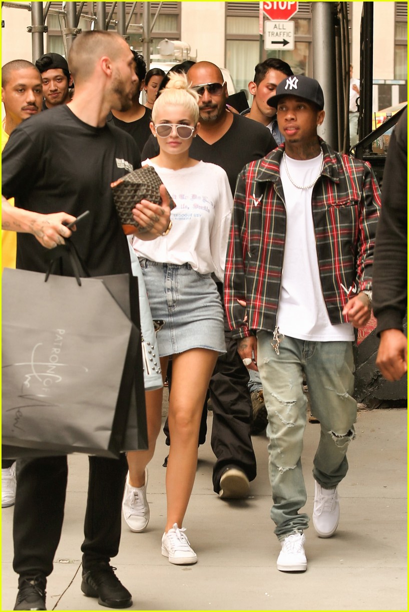 kylie jenner tyga head out day three nyfw 343754284
