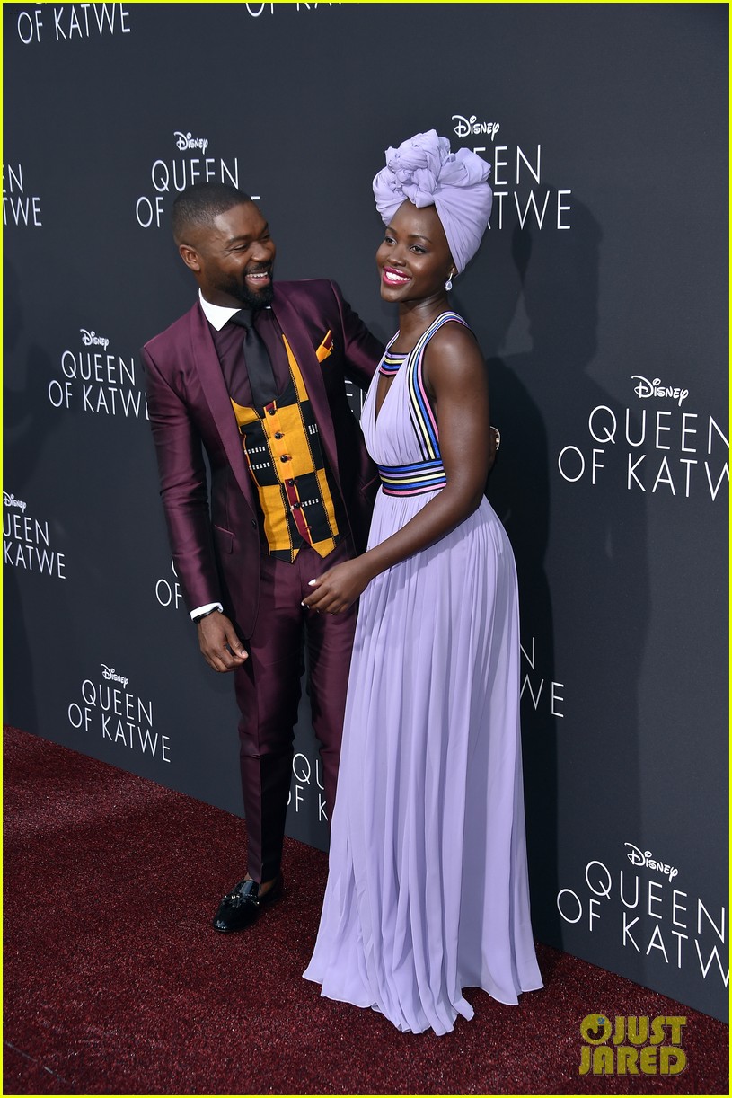 Lupita Nyong'o Stuns at 'Queen of Katwe' Hollywood Premiere with David