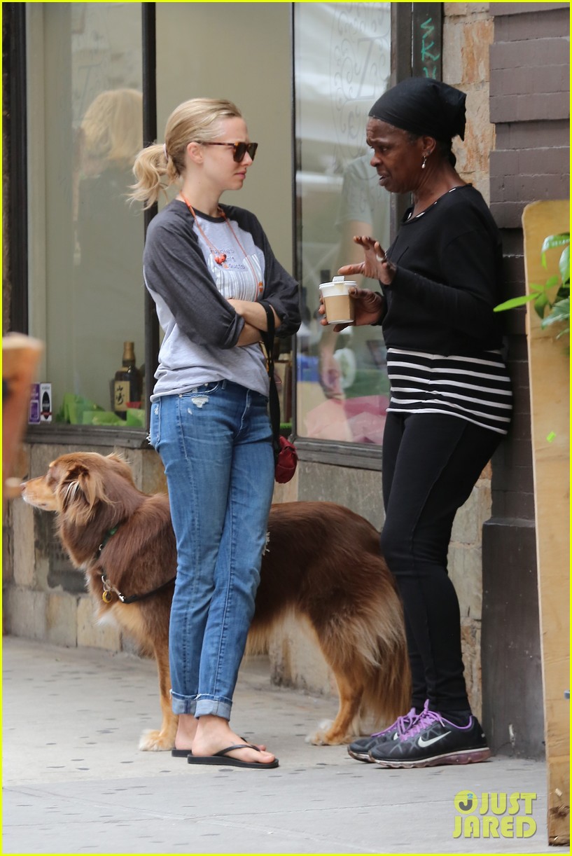 Amanda Seyfried Shares Cute Pic of Dog Finn in a Studded Hat Photo