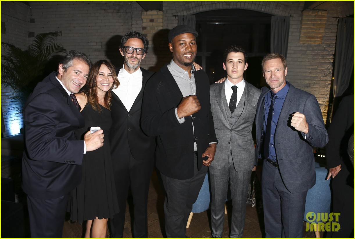 miles teller gets support from keleigh sperry at bleed for this tiff party 143758145