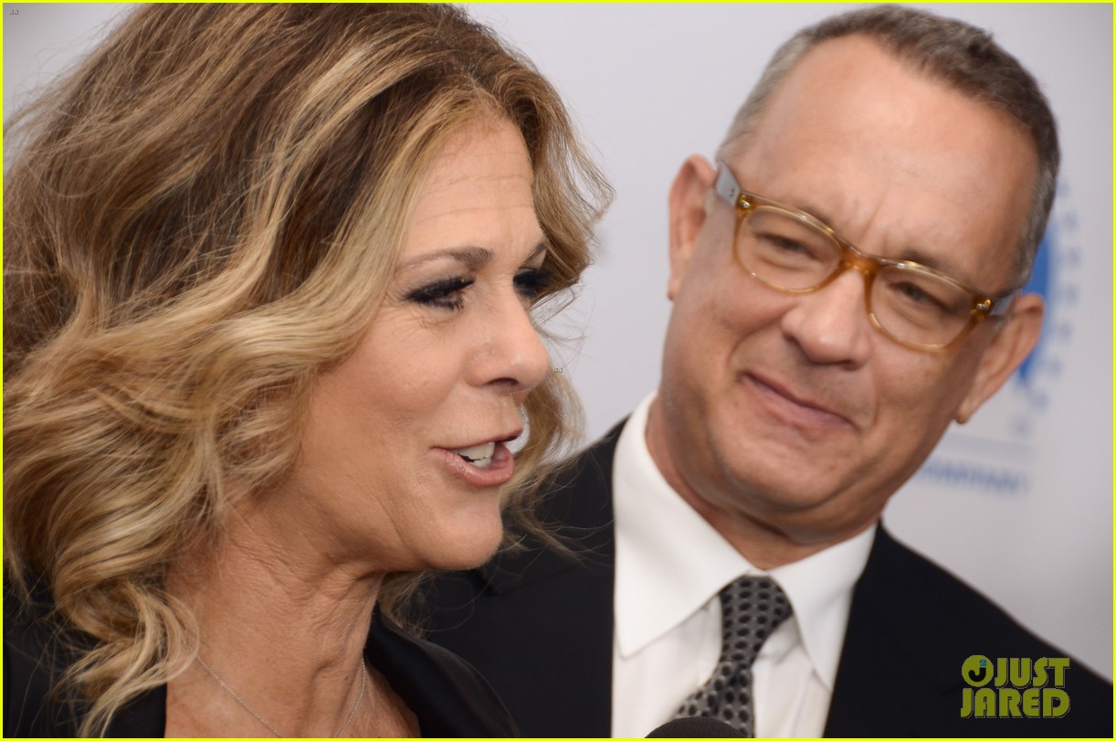 tom hanks supports wife rita wilson at brother nature premeire 113752412