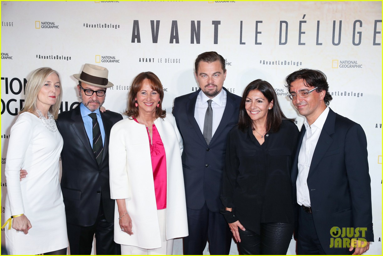 leonardo dicaprio gets support from marion cotillard at before the flood paris premiere 093787664