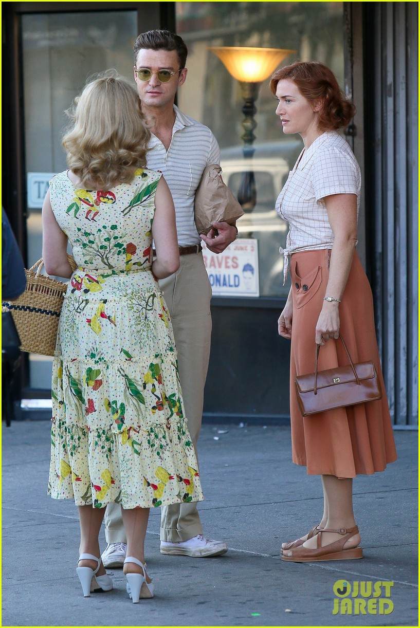 justin timberlake kate winslet continue filming woody allen movie 453788150