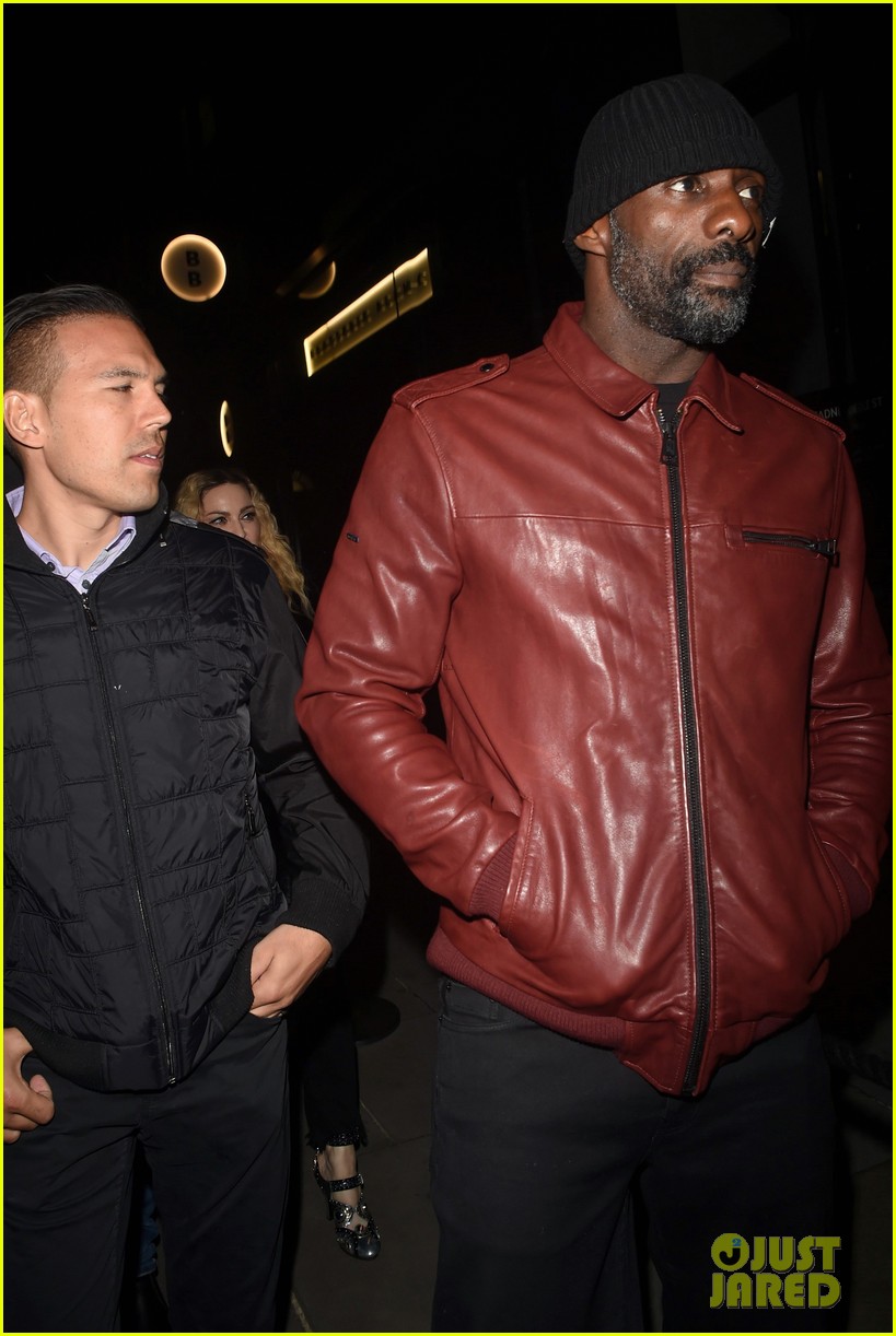 madonna idris elba arrive at a party in london together 10