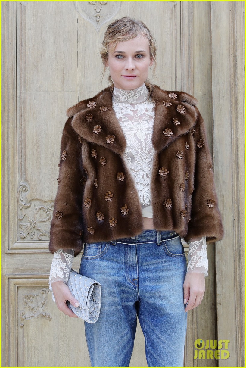 Jessica Alba & Diane Kruger Step Out For Valentino's Show at Paris