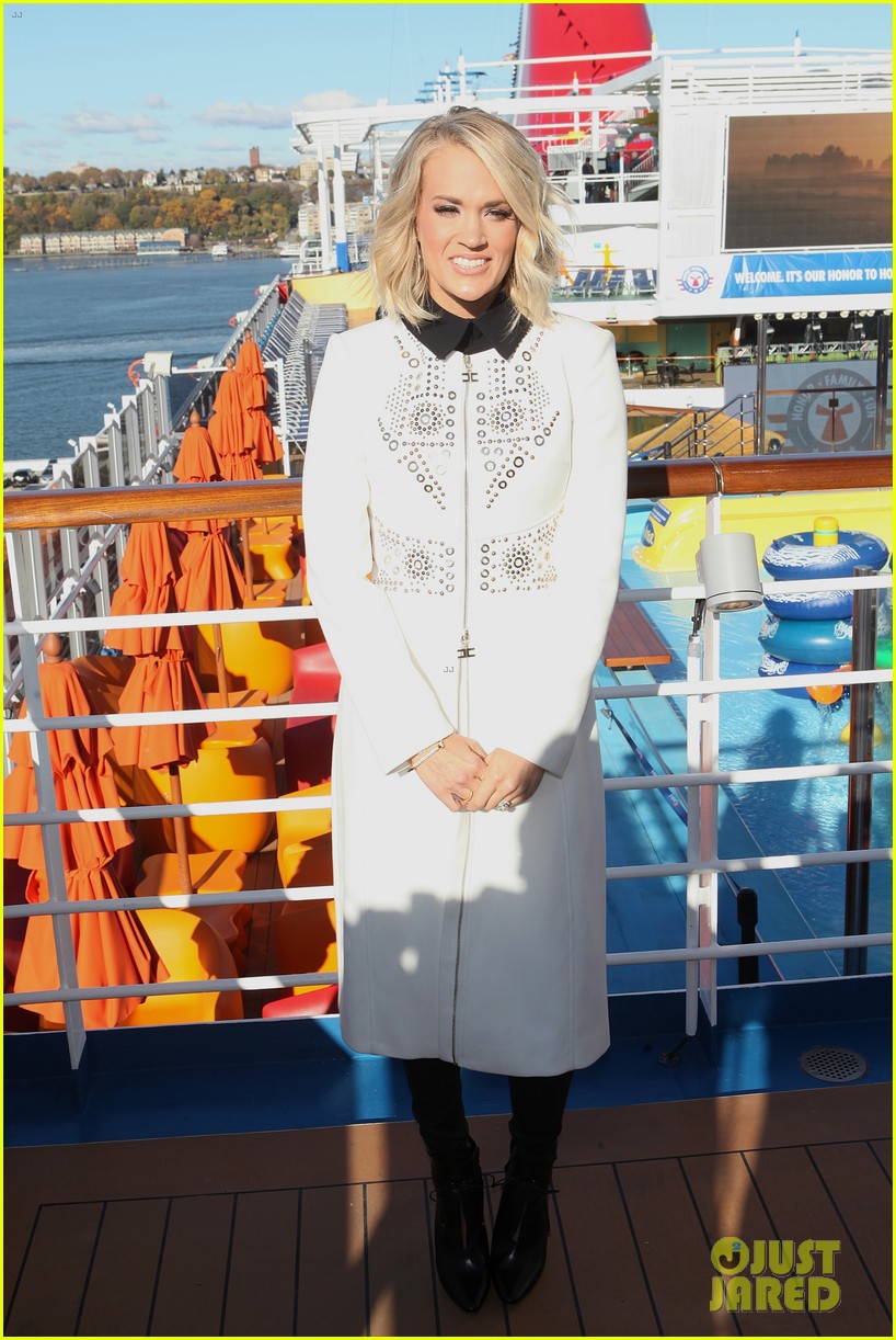 Carrie Underwood Hops Aboard Carnival Cruise to Honor Military Familes