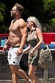 jai courtney looks so hot while shirtless with girlfriend mecki dent 02